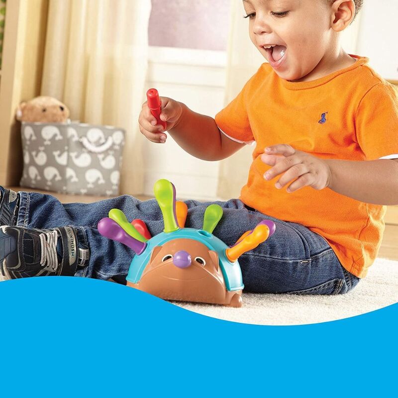 FITTO Hedgehog Sensory Toy - Tactile and Visual Stimulation for Children