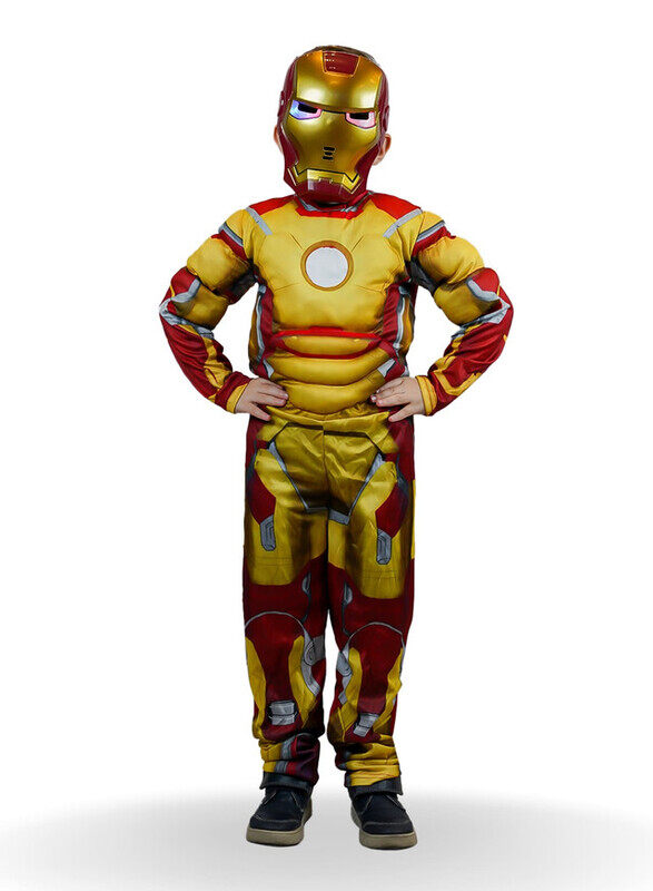 

Kidwala FITTO kids costume set for kids, Ironman Costume for kids with pants, Mask, and accessories, Large