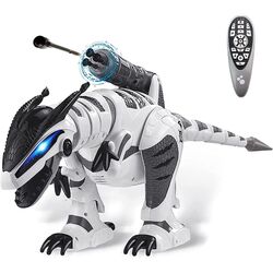 FITTO Interactive Robotic Dinosaur Toy - Programmable Robot Raptor with Realistic Movements and Sounds