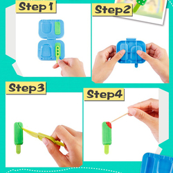 FITTO Non-Dry Bulk Modeling Clay Dough Popsicle 5D - Educational Toy for Kids' Creative Play