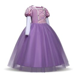 FITTO Rapunzel Princess Sofia Costume with Accessories for Girls, size 130