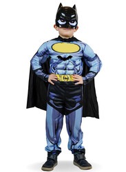 FITTO kids costume set for kids, Batman Gray Costume for kids with pants, Mask, and accessories, Large