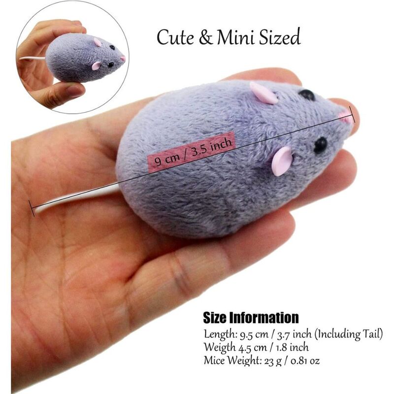 FITTO Electronic Rat Toy - Remote-Controlled Pet Toy for Cats and Dogs