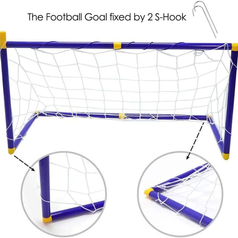 FITTO 2in1 Basketball Hoop Kids Soccer Gate Sports Outdoor Sports Game Toy with Ball