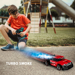 Kidwala Turbo Smoke & Water Spray Remote Control Car, Red, Ages 6+