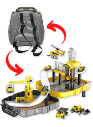 FITTO Construction Backpack Playset Vehicles for Kids, Yellow