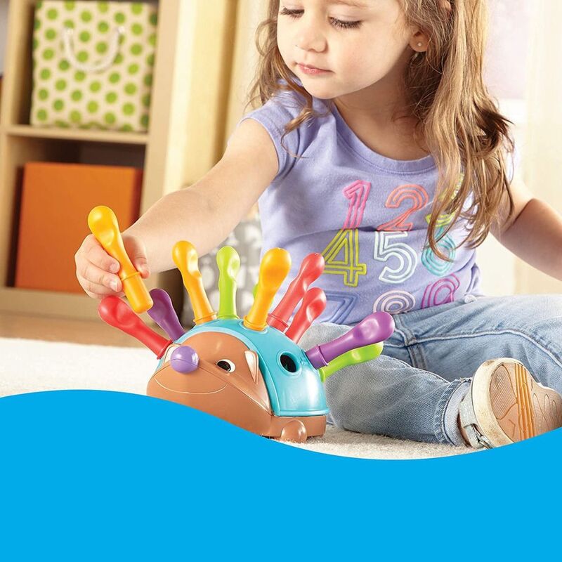 FITTO Hedgehog Sensory Toy - Tactile and Visual Stimulation for Children