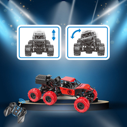 Kidwala 6x6 Super Climbing Smoke Spray Remote Control Monster Truck, Red, Ages 6+