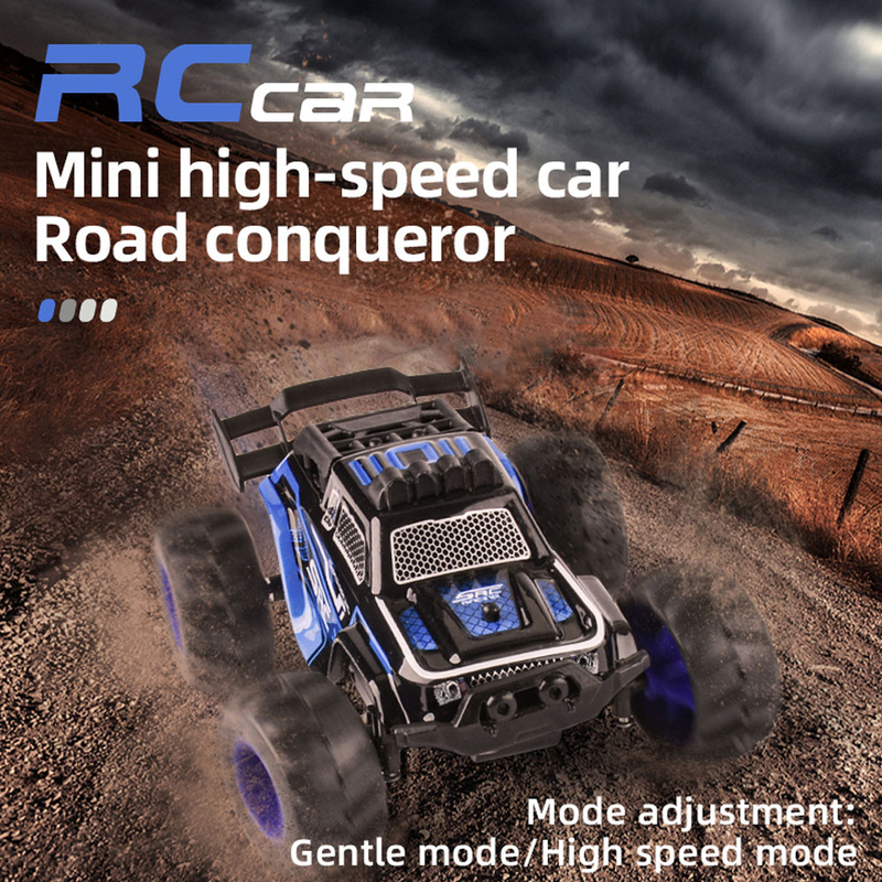 Kidwala Mini High-Speed Racing Off Road Remote Control Car, Blue/Black, Ages 6+