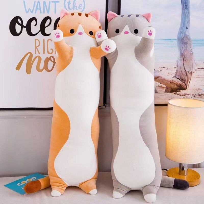 FITTO Soft Cat Plush Toy for Babies and Kids - Cute and Cuddly Companion, 50CM