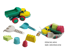 FITTO Beach Set for Kids - Cute Girly Sand Toys with Shovel, Molds, Rake, and Push Truck