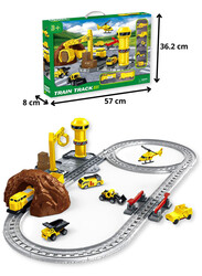 FITTO Train Toy Playset for Boys and Girls With Helicopter and Construction Vehicles, Train Tracks, Railway Kits, and more