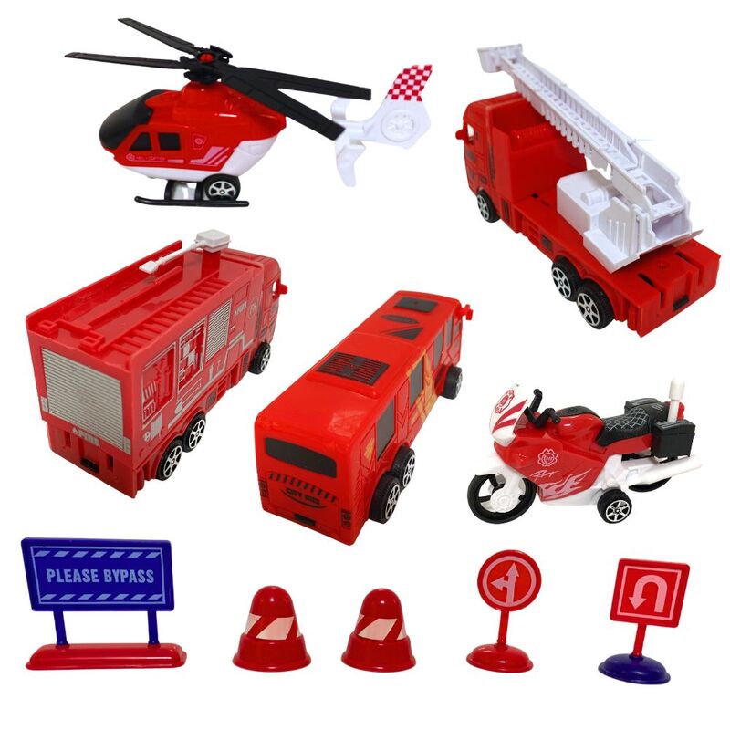 FITTO Fire City Rescue Set - Complete Firefighter Simulation Playset