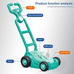 FITTO Automatic Bubble Blowing Trolley - The Ultimate Outdoor Playtime Toy for Kids