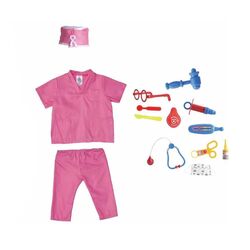 FITTO Nurse Costume for Kids with Accessories, Hospital Costumes for Pretend Play and Halloween