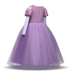 FITTO Rapunzel Princess Sofia Costume with Accessories for Girls