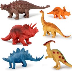 FITTO Realistic Wild Animal Figures - Set of Vinyl Plastic Animals for Kids