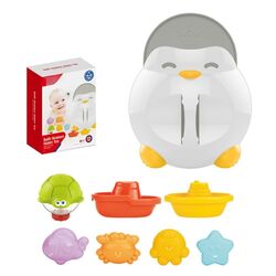 FITTO Penguin Bath Water Toy Set - Interactive and Safe Children's Bath Toy with Cute Penguin Design