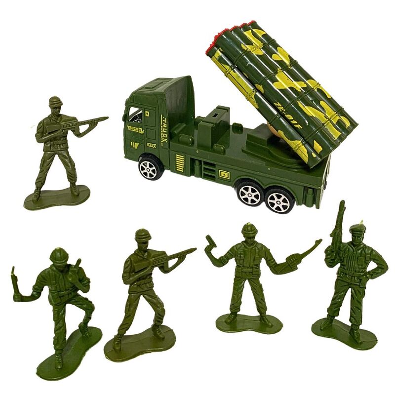 FITTO Military Corps Army Car Set - Durable Toy Cars for Imaginative Play