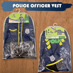 Kidwala Policeman Role Play Costume Set, Blue, Ages 3+