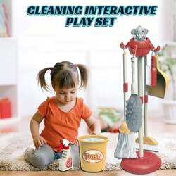 FITTO Detachable Housekeeping Cleaning Pretend Play Toy Set for Kids,