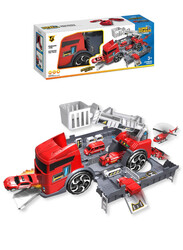 FITTO Convertible Fire Fighting Trucks, Firefighter Toy Playset