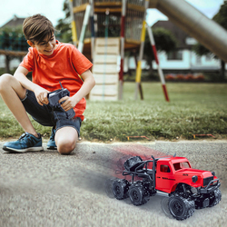 Kidwala 6 wheels Climbing Rock Crawler Remote Conrol Truck, Red, Ages 6+