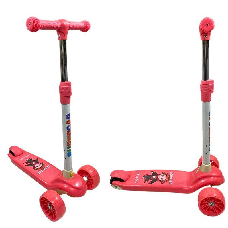 

Kidwala FITTO Twist Foldable 3 Wheel Scooter with Lights Fun and Exciting Outdoor Ride for Kids Aged 3 12, Red, 75CM