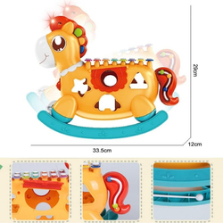 FITTO Horse Musical Instrument Baby Music Piano