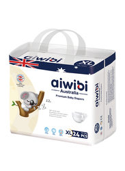 Aiwibi Little Thinker Ultra Thin Premium Baby Diapers, Size XL, 12-15 kg, 24 Count