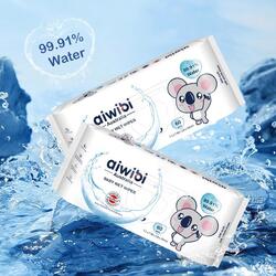 Premium Baby Wet Wipes,  99.91% Pure Water  Pack of 6 X 60 Sheets -360 Wipes