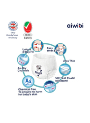 Aiwibi Lovely Thinker Ultra Thin Premium Baby Pants, Size L, 9-14 kg, 24 Count