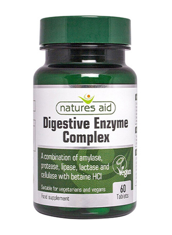 

Natures Aid Digestive Enzyme Complex Food Supplement, 60 Tablets