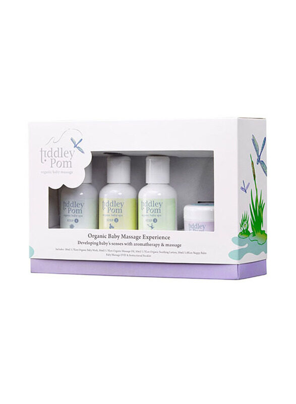

Tiddley Pom 4-Piece Organic Baby Massage Gift Set for Kids