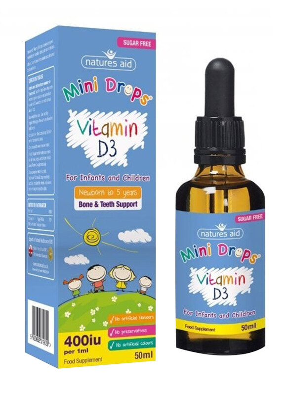 

Natures Aid Vitamin D3 Drops, 400Iu, 50ml