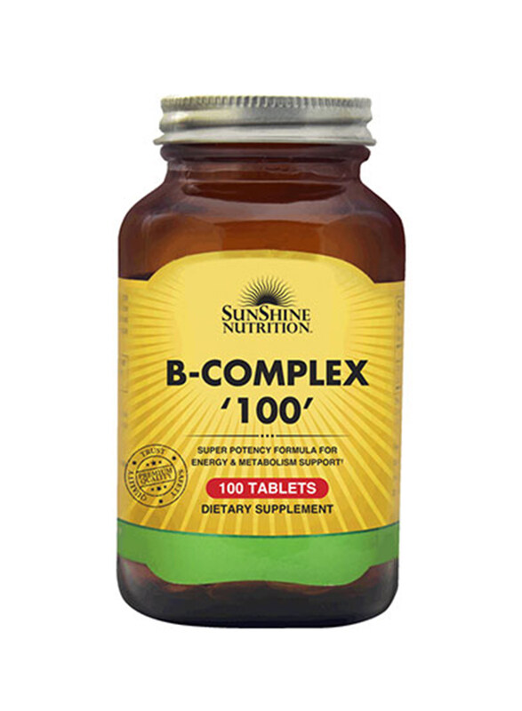 

Sunshine Nutrition B-Complex Dietary Supplement, 100 Tablets