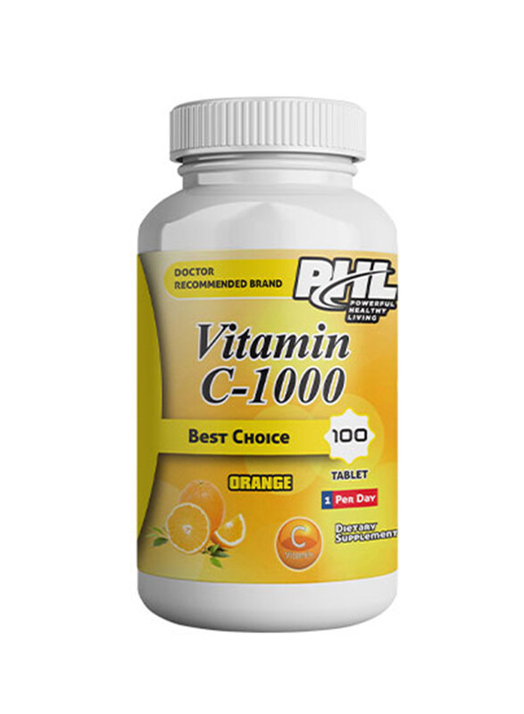 

PHL Vitamin C-1000, 100 Tablets