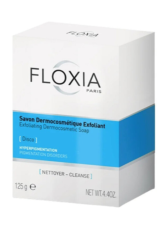 

Floxia Paris Exfoliating Dermocosmetic Soap for Pigmentation Disorder, 125gm