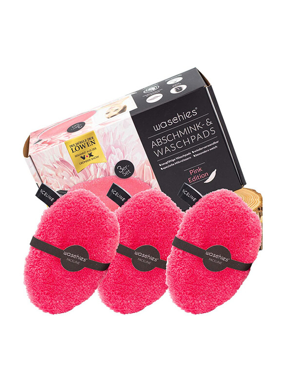

Waschies Pink Edition Makeup Removing Pad, 3 Pieces, Pink