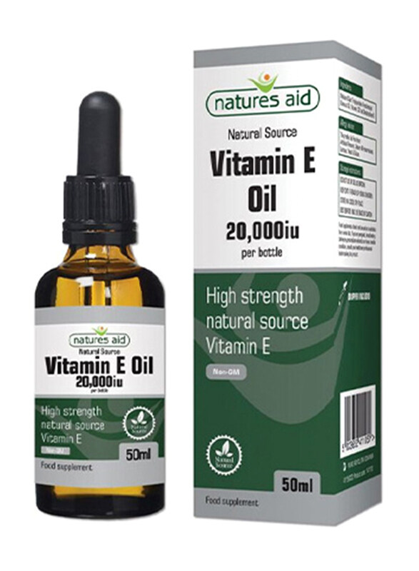 

Natures Aid Vitamin E Oil Food Supplement, 20000iu, 50ml