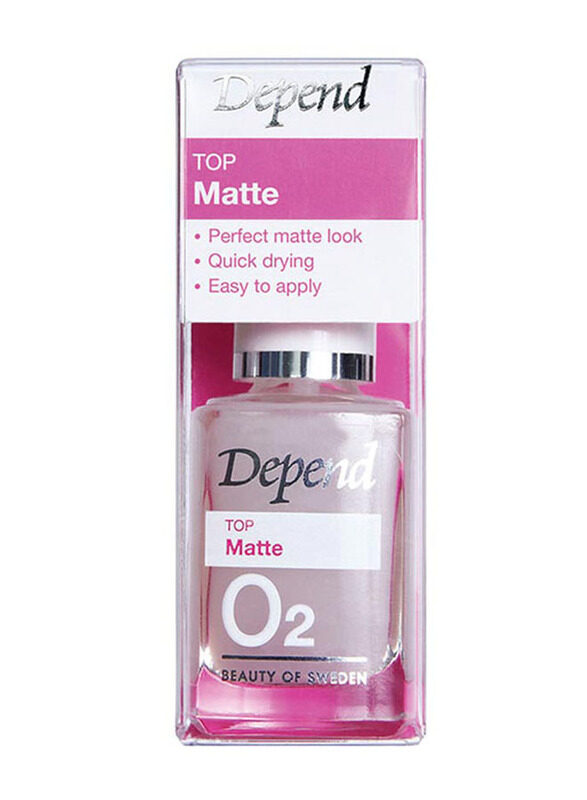

Depend Top Matte Top Coat Nail Polish, Clear