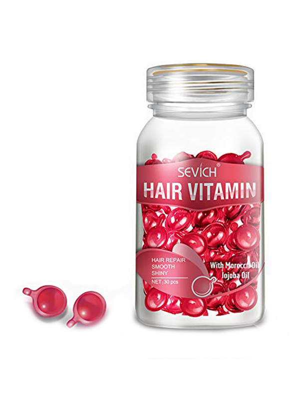 Sevich Hair Vitamin Purple Capsule Hair Oil for Dry Hair, 30 Pieces
