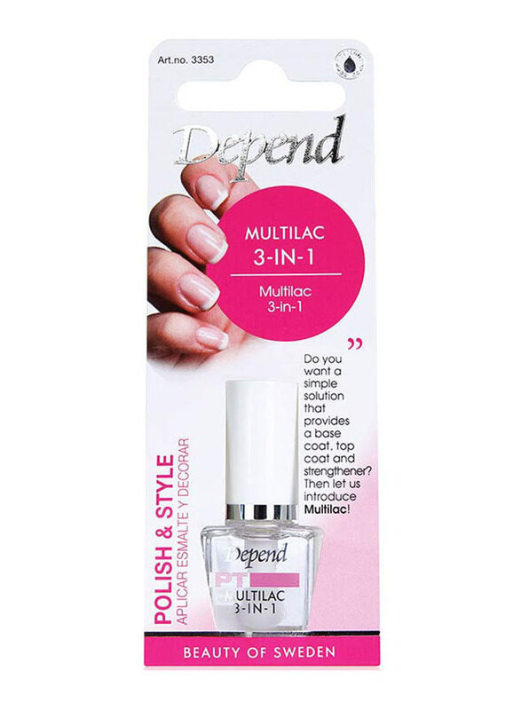 

Depend PT Multilac 3-in-1 Polish and Style, Clear