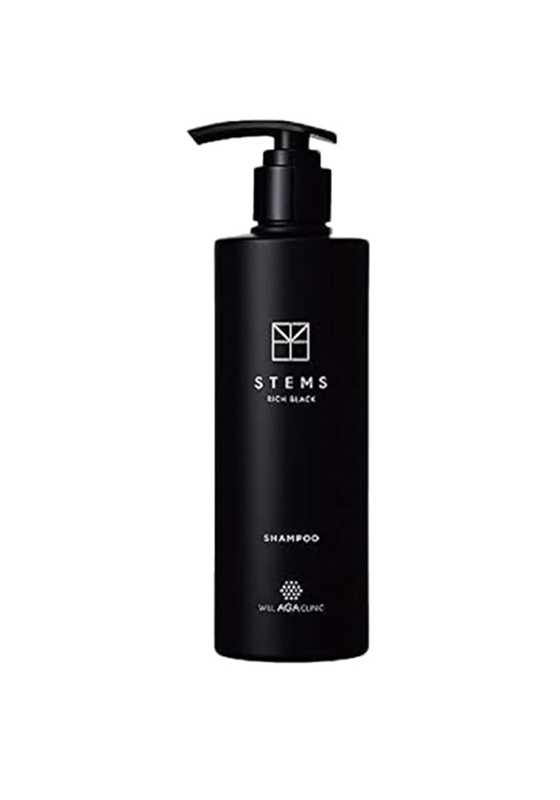 Stems Rich Black Shampoo, 290ml, Deep Cleansing Formula, Enhances Shine & Softness, Suitable for Men