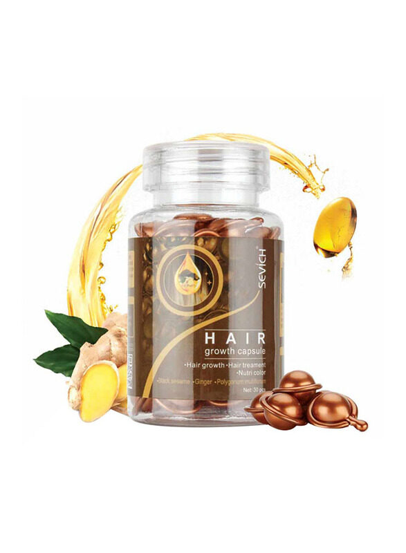 

Sevich Hair Growth Capsules Hair Oil for Dry Hair, 30 Pieces, Brown