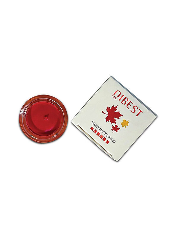 

Qibest Velvet Matte Lip Mud Lip Balm, Dusk 02, Red