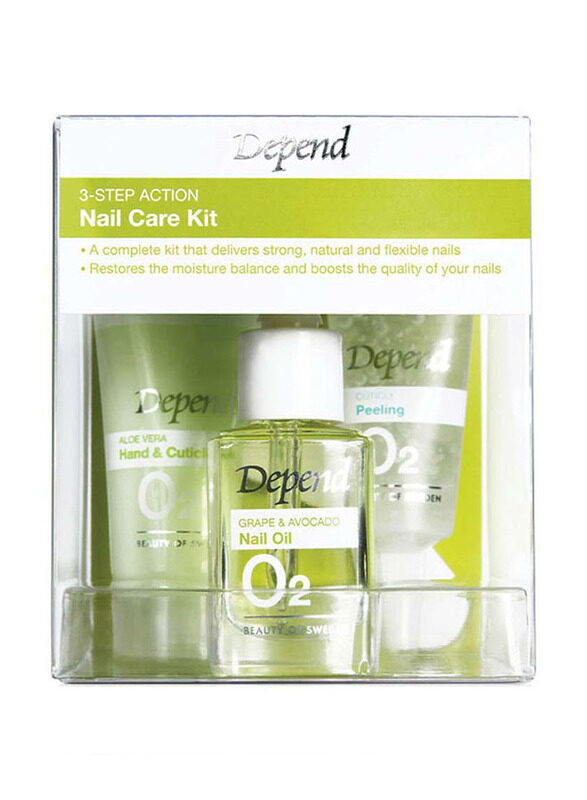 

Depend 3Step Action Nail Care Kit, 3 Pieces, Clear