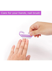 La Perla Tech Nail Hand Scrubbing Cleaning Brush, 4 Pieces, Multicolour