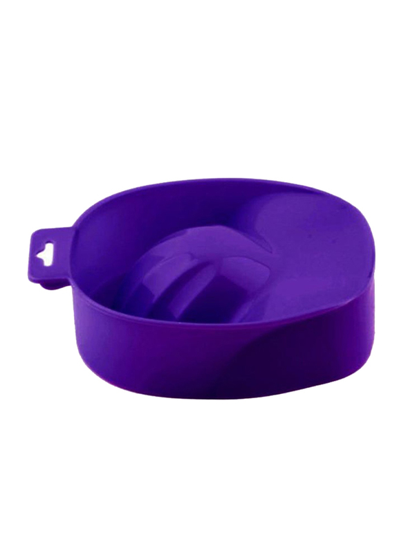 Convenient Nail Art Tips Soak Bowl Tray, Purple