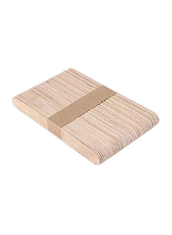 La Perla Professional Disposable Bamboo Wax Spatula, Beige, 30 Pieces